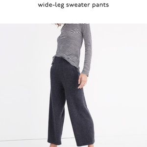Madewell Wide Leg Sweater Pants